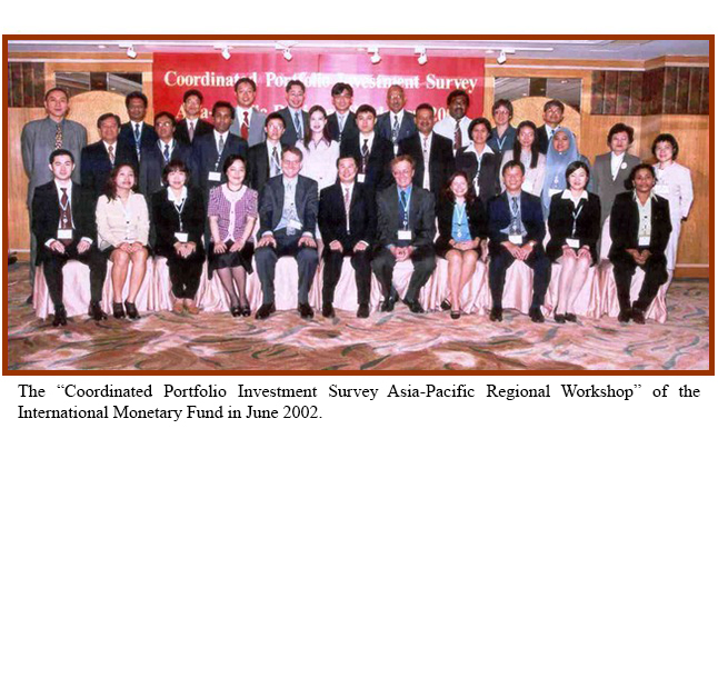 The “Coordinated Portfolio Investment Survey Asia-Pacific Regional Workshop” of the International Monetary Fund in June 2002.