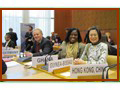 An Assistant Commissioner (first from right), at the “Global Forum on Trade Statistics” held in Geneva, Switzerland, in February 2011.