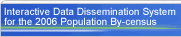 Interactive Data Dissemination System for the 2006 Population By-census