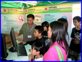 Exhibition and game booth of the Department at the gScience in the Public Serviceh Fun Fair in 2008.