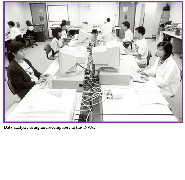Data analysis using microcomputers in the 1990s.